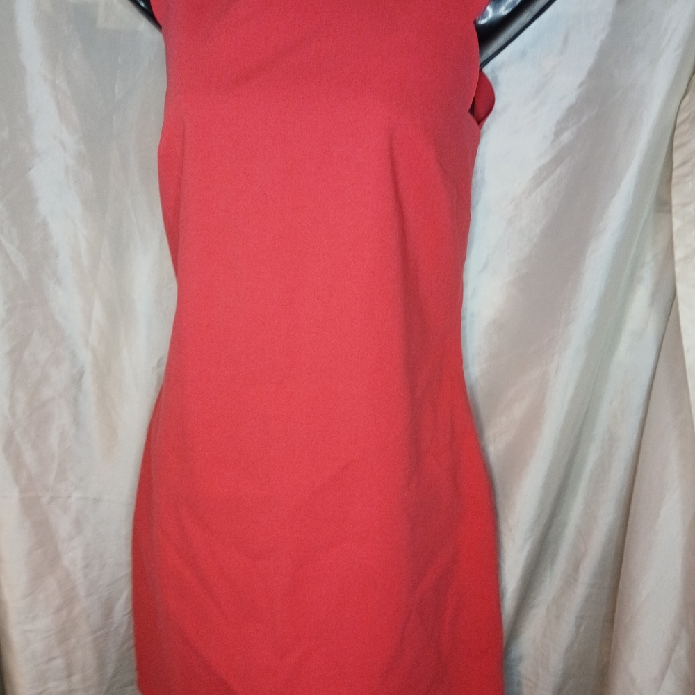 Elegant Red Sleeveless Dress